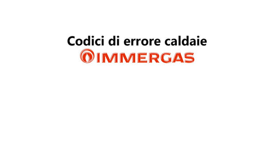 Caldaia Immergas non si resetta: cause, soluzioni e ricambi originali
