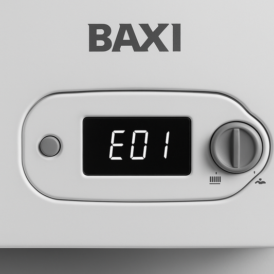 Caldaia Baxi con errore E01 sul display