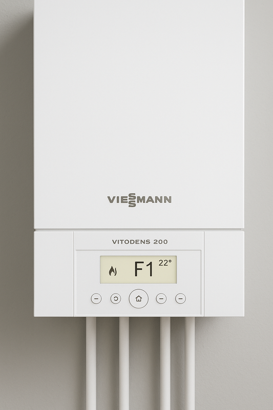 Display caldaia Viessmann Vitodens 200 con codice F1