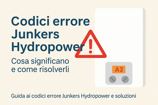 Guida ai codici errore Junkers Hydropower e soluzioni