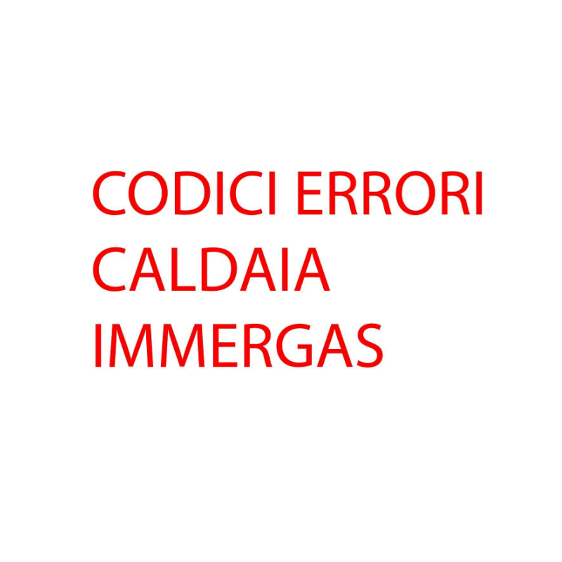 Caldaia Immergas non si resetta: cause, soluzioni e ricambi originali