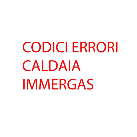Caldaia Immergas non si resetta: cause, soluzioni e ricambi originali