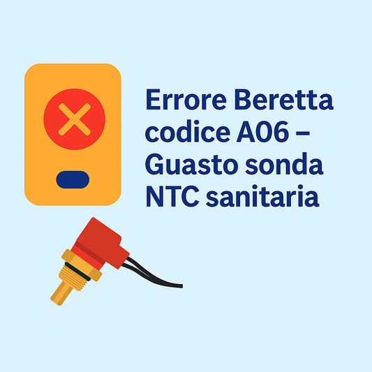 Errore Beretta A06 guasto sonda NTC sanitaria caldaia Beretta