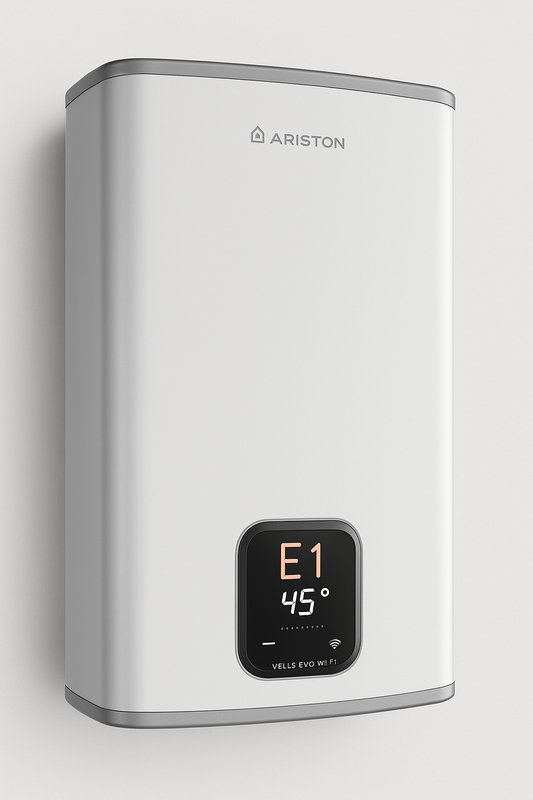 Scaldabagno Ariston Velis Evo Wi-Fi con codice errore sul display