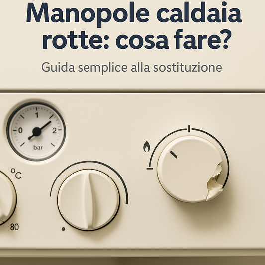 Manopola caldaia rotta da sostituire