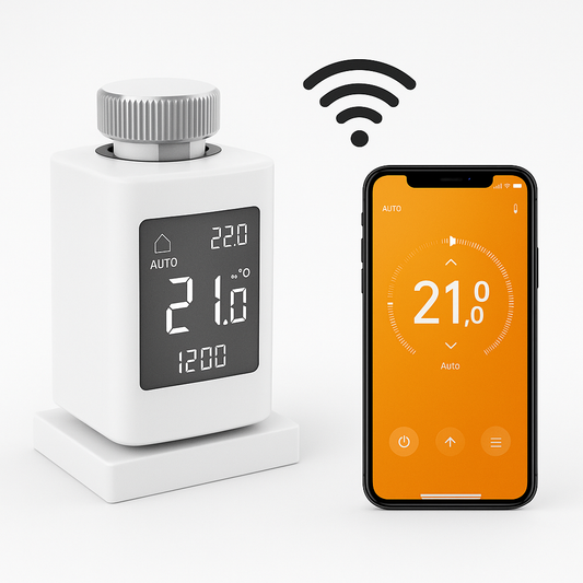 Termostato Wi-Fi per caldaia con display digitale e controllo da smartphone