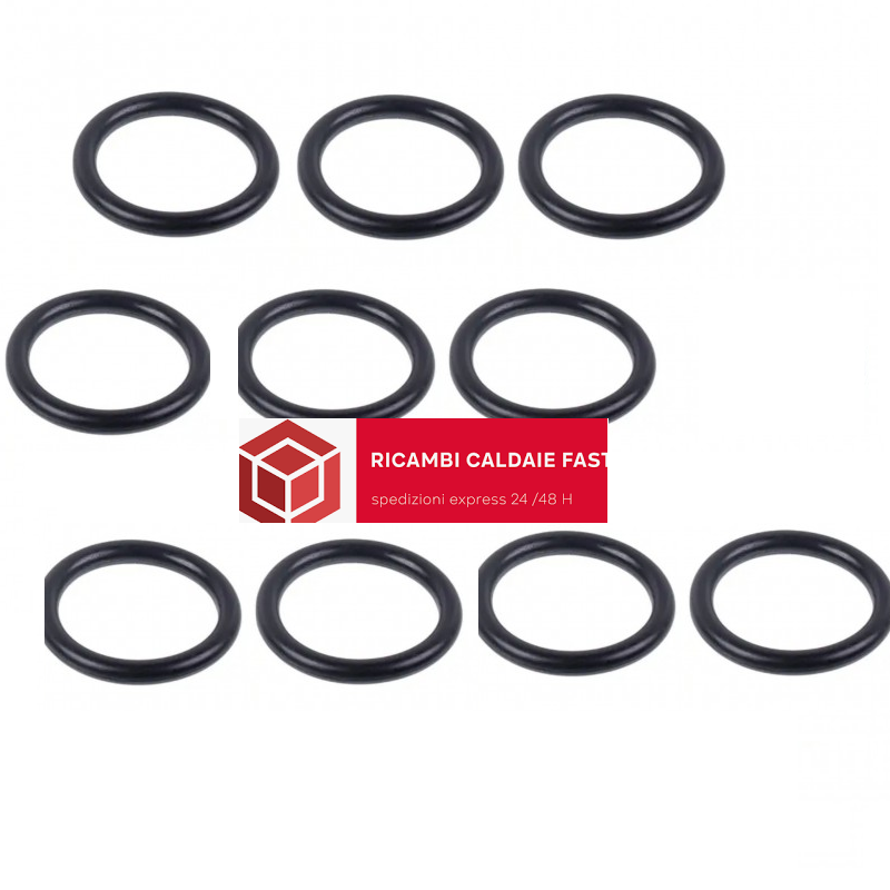 Guarnizione o-ring 10 pezzi nere per scambiatore paistre Fondital 3,53 x 18,64
