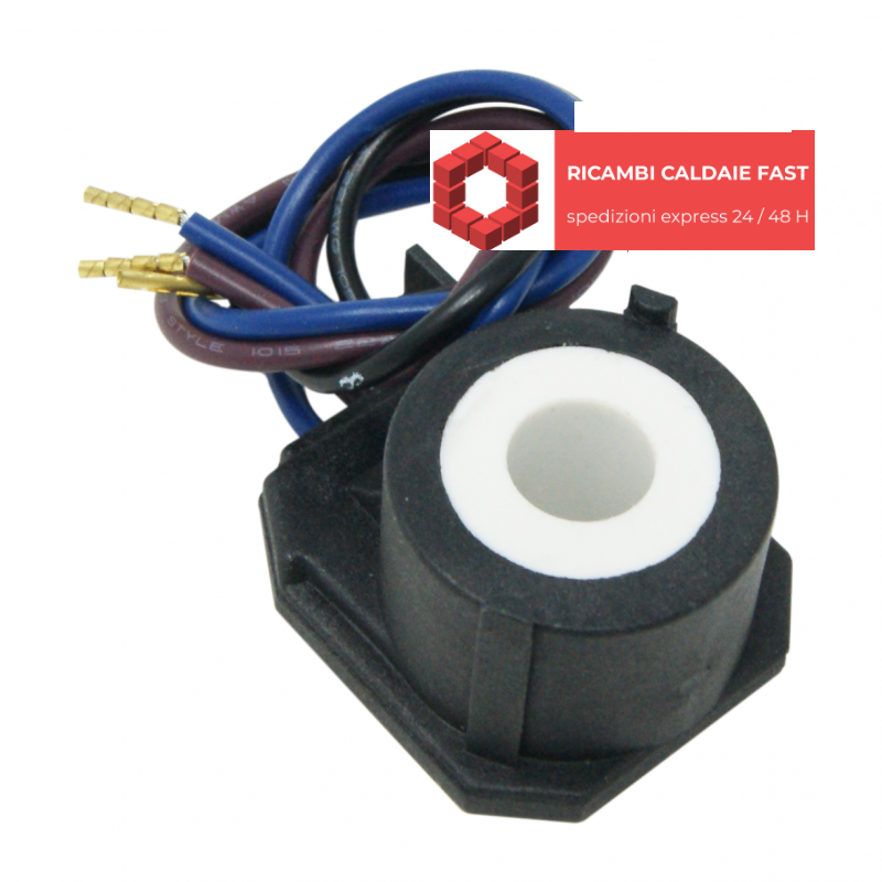 bobina mectron a tre fili blu e nero per bobina riello