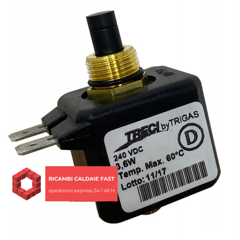 240 VDC 3,6 W Temperatura Massima 60 °