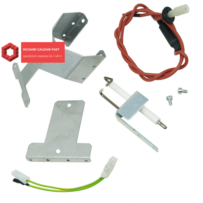 Elettrodo grigi accensione e rilevazione per Immergas