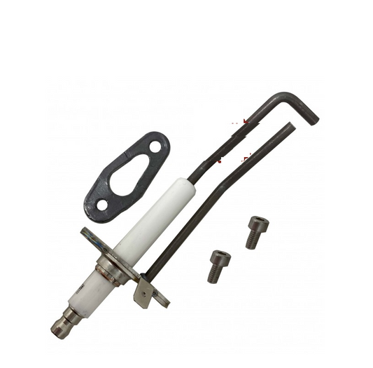 candeletta bianca con accensione guarnizione e viti