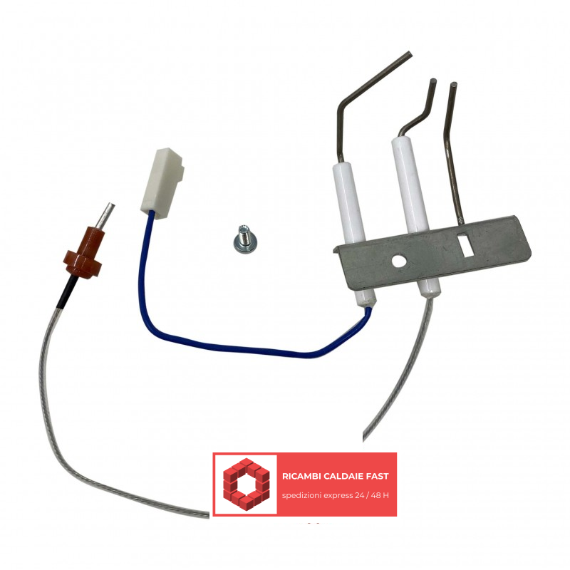 Elettrodo accensione e rilevazione scaldabagno Vaillant 0020206084 MAG 14-0/1 XI, MAG mini 11-0/1 GX, MAG mini 11-0/1 XI