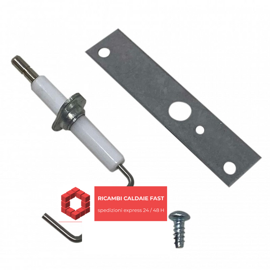 Elettrodo grigio con piastrina per ferroli 39807470