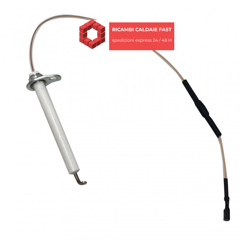 Elettrodo grigio destro con resistenza ariston 65105682