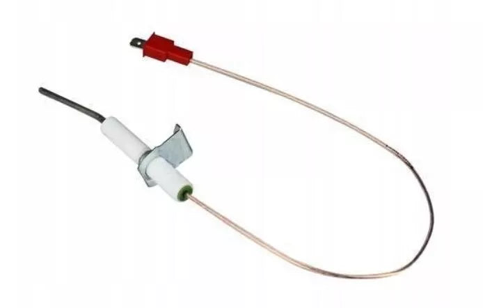 elettrodo bianco con filo rosso