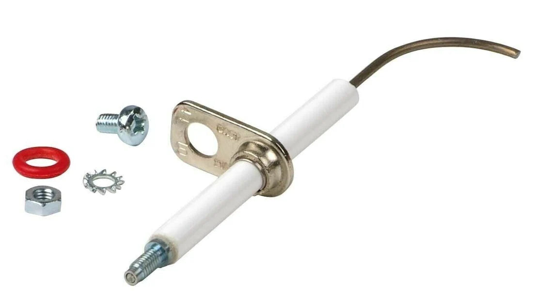 elettrodo bianco con vite e guarnizione