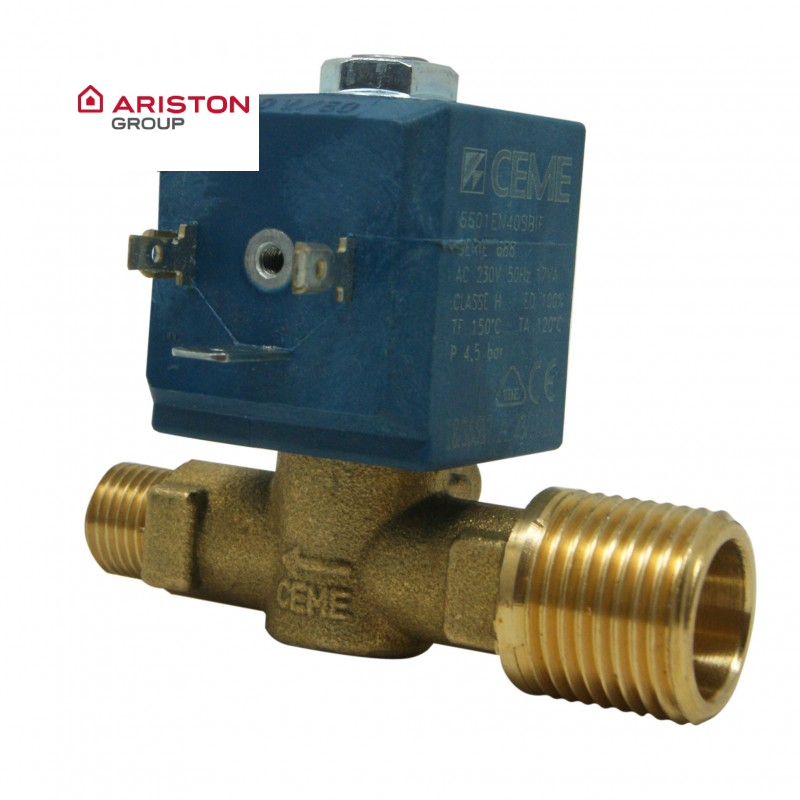 elettrovalvola ottone con testa blu