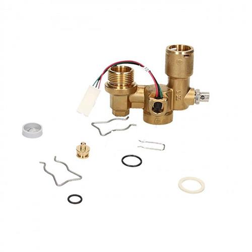 flussometro ottone con clips e guarnizioni