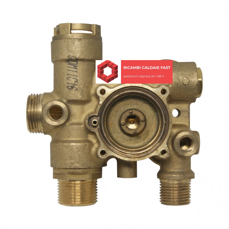 Gruppo mandata tre vie per Ariston Microgenus, Mini, Minicodex 65105060, ex 998613