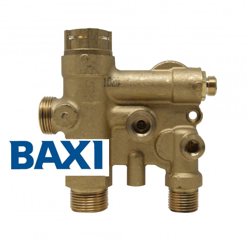 valvola tre vie ottone