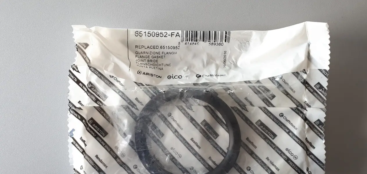 Guarnizione flangia resistenza scaldabagno scaldino Ariston 65150952-FA