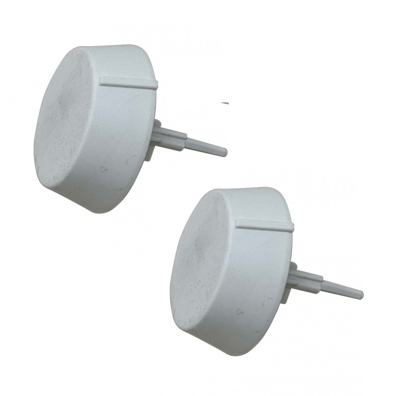 Kit 2 pezzi manopole grigie per scaldabagno