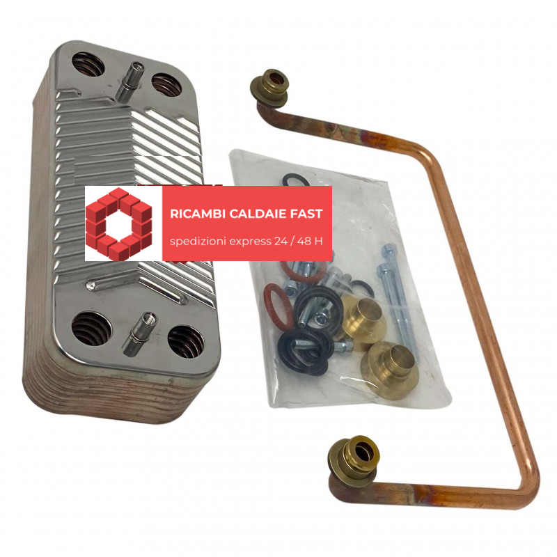 KIT SCAMBIATORE A PIASTRE + TUBI PER MONTAGGIO