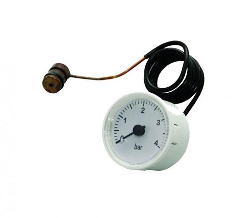 manometro bianco rotondo con sonda