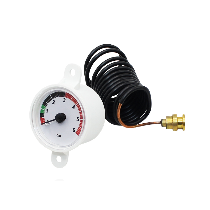 manometro rotondo bianco