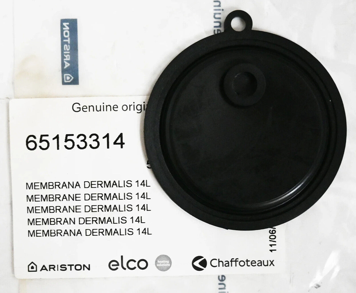 membrana nera rotonda 65 mm