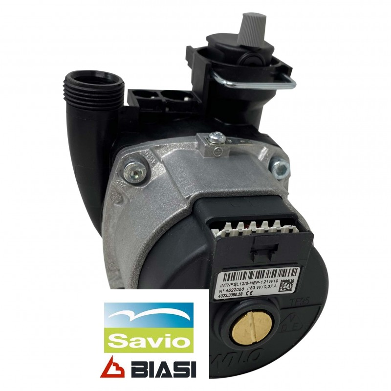 circolatore rotondo grigio e nero