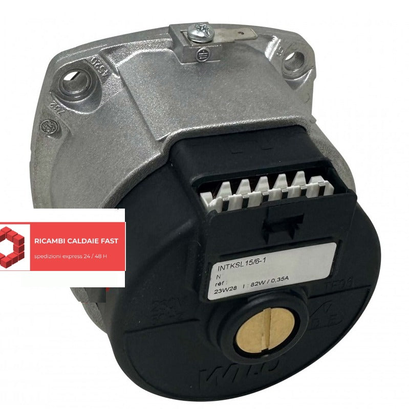 circolatore grigio e nero rotondo