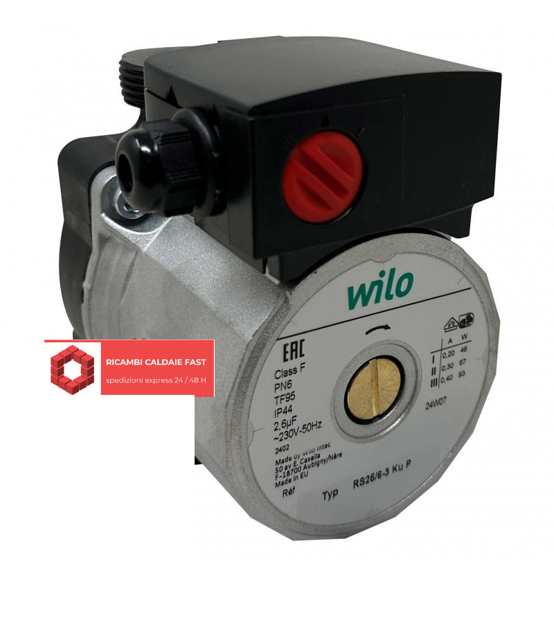 Circolatore Wilo RS 25/6-3 KU P 130 mm attacco 1 1/2 ''