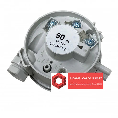 pressostato grigio rotondo 50 pa