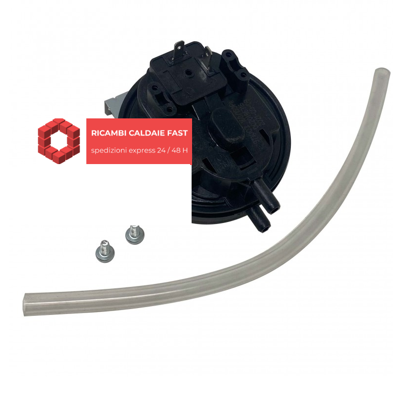 Pressostato fumi nero 180/150 Pa con viti e tubo per vaillant 0020211905