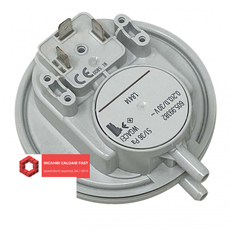 Pressostato 605.99382 aria fumi 51/36 Pa per caldaie Immergas