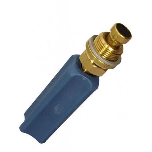 rubinetto ottone con testa blu