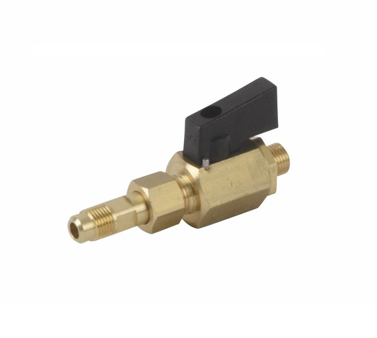 rubinetto ottone con manopola nera