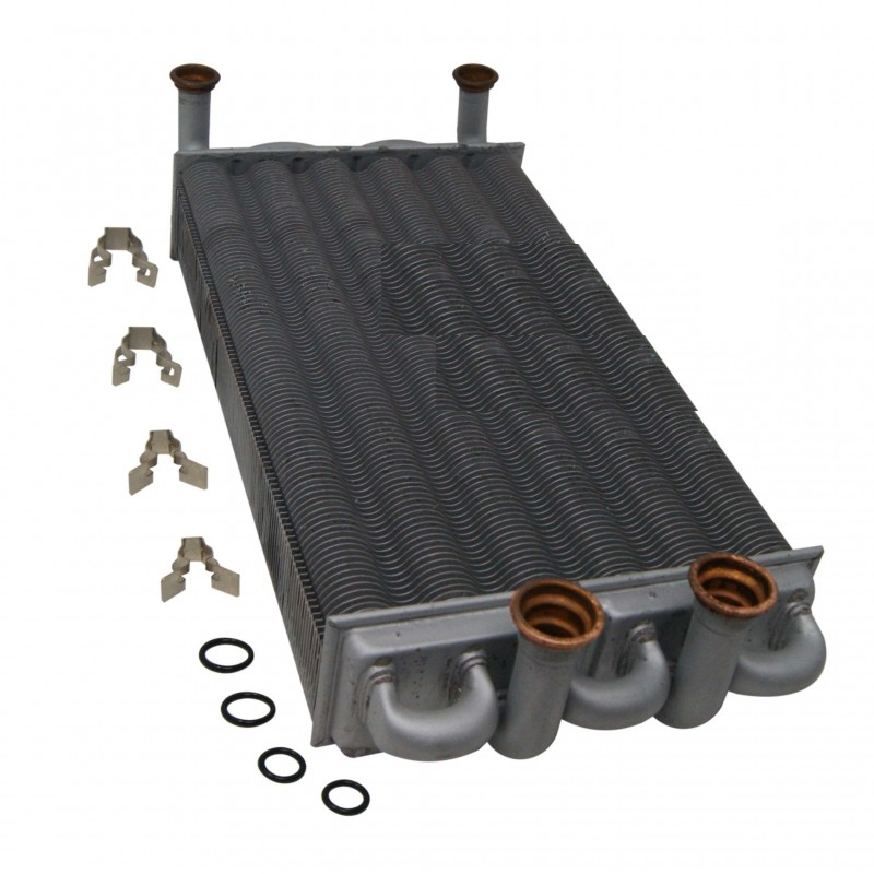 scambiatore bitermico grigio con clips e guarnzioni