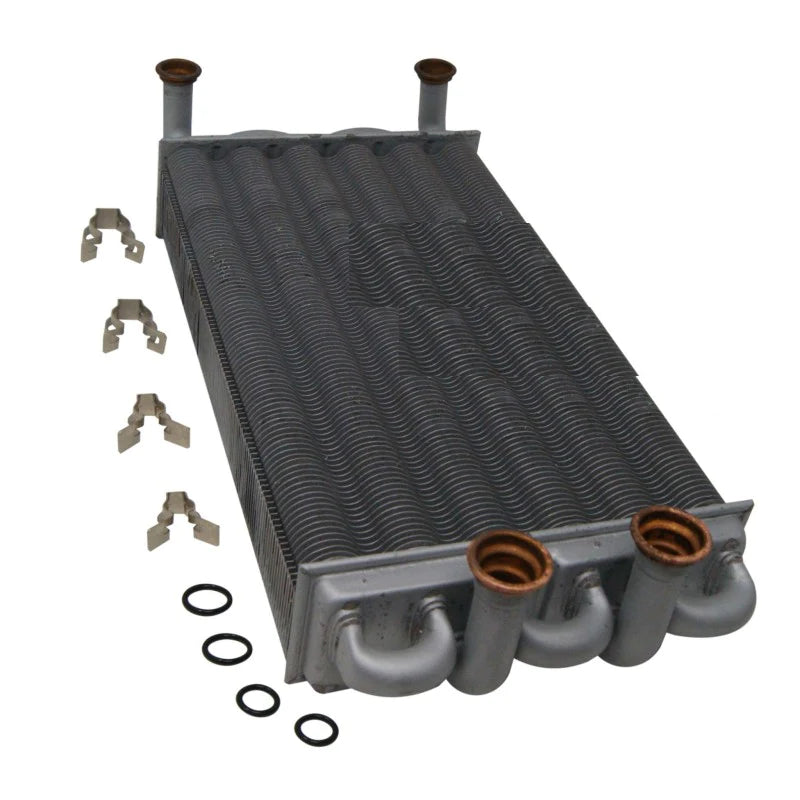 scambiatore bitermico grigio a piastre con guarnizioni
