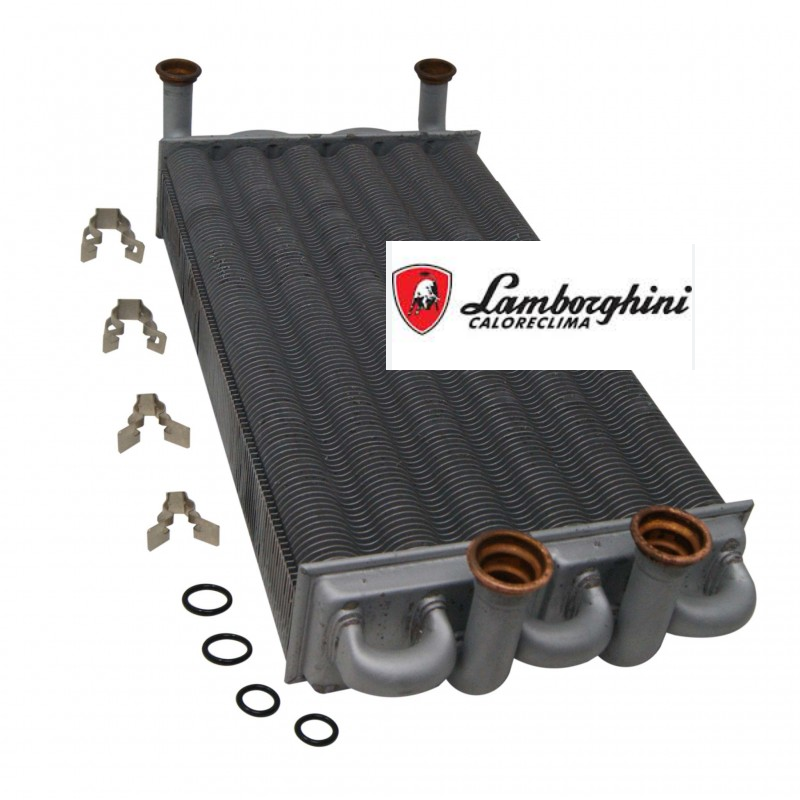 scambiatore grigio con clips e guarnizioni