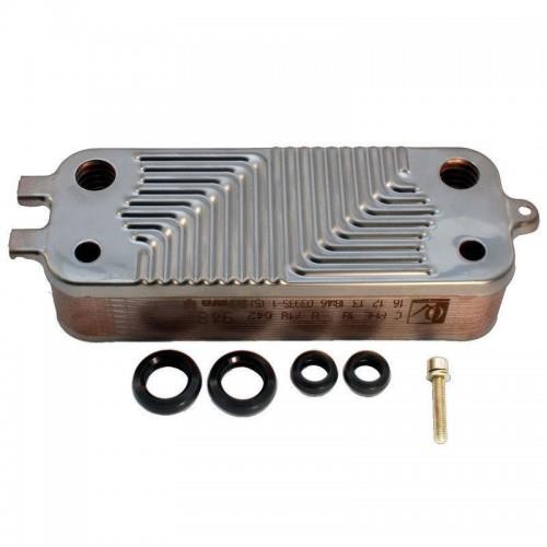 scambiatore a piastre grigio con guarnizioni