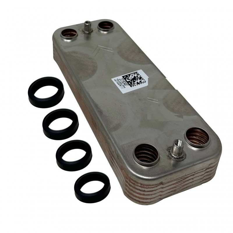 Scambiatore a piastre originale , con con confezione e guarnizioni incluse .