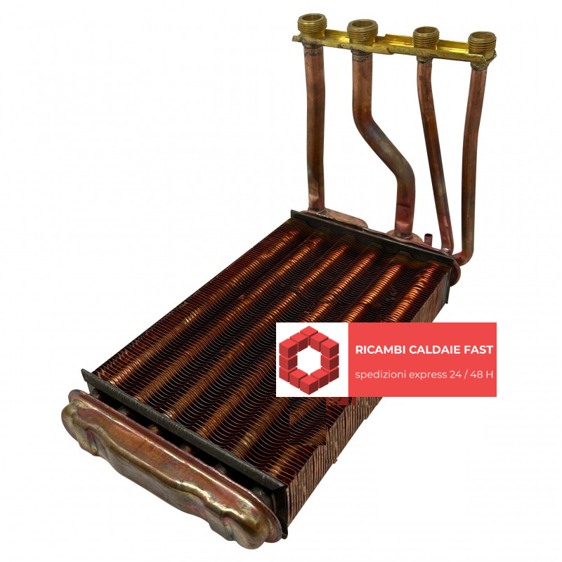 Scambiatore in rame blocco lamellare per caldaie Buderus