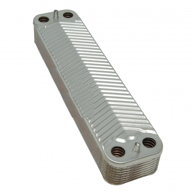 scambiatore rettangolare grigio a piastre