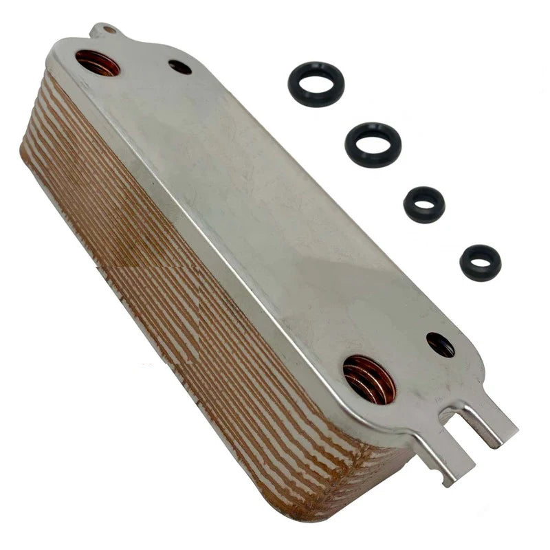 scambiatore a piastre grigio con guarnizioni