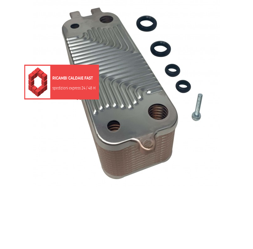 Scambiatore secondario 24 piastre caldaia Buderus Logamax Plus 87186402310
