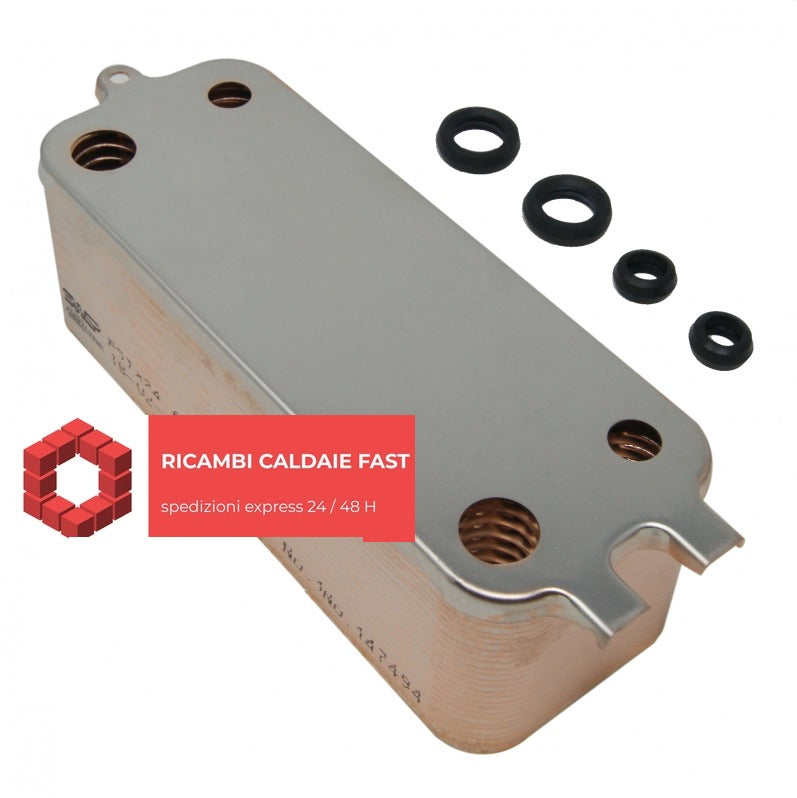 scambiatore grigio a piastre con guarnizioni