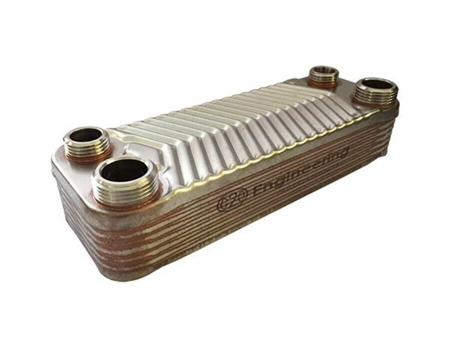 scambiatore a piastre con 4 attacchi