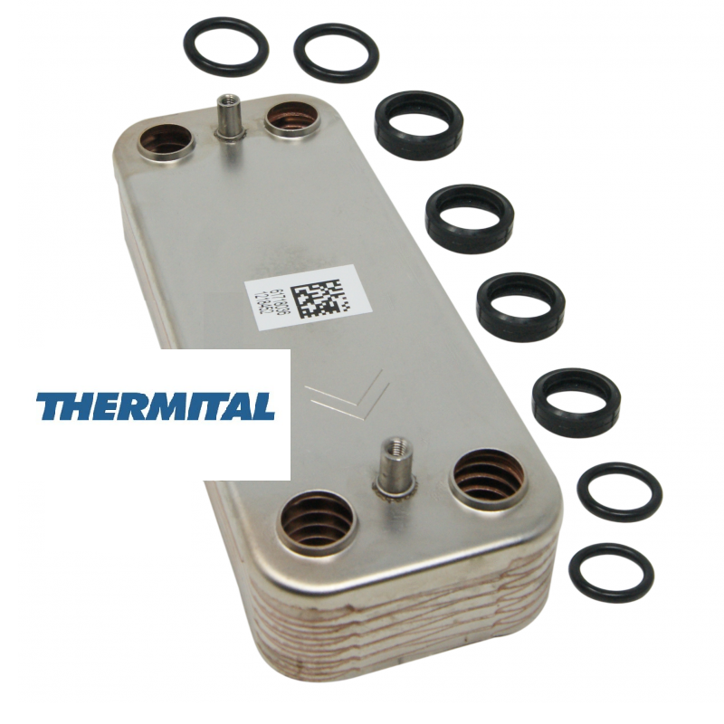 scambiatore grigio a piastre con guarnizioni